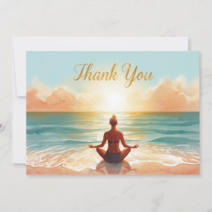 Yoga Positie Dankkaart Bedankkaart