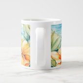 Yoga Position by the beach Extra Grote Beker (Achterkant)