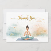 Yoga Position Thank You Card Bedankkaart (Voorkant)