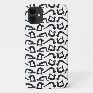 Yoga Positions Silhouettes iPhone 11 Hoesje