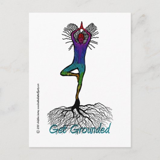 Yoga Post Card Briefkaart (Voorkant)
