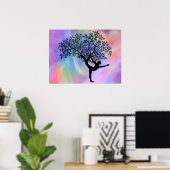 Yoga-Poster van het leven Poster (Thuiskantoor)