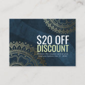 Yoga Professeur Gold Mandala Réduction Coupon Fidé (Devant)