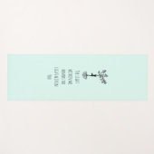 Yoga quote mint yogamat (Voorkant (horizontaal))