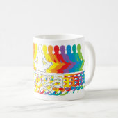 Yoga Rainbow Intentions café Mug (Devant droit)