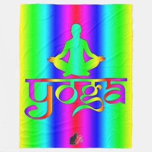 Yoga Regenboog Intenties Fleece Deken