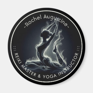 Yoga Reiki-instructeur eenpotige koningsduifpose Magneet