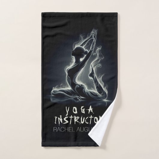 Yoga Reiki Instructeur One-Legged King Pigeon Pose Bad Handdoek (Handdoek)