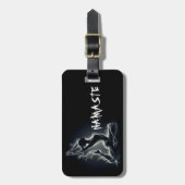 Yoga Reiki Instructeur One-Legged King Pigeon Pose Bagagelabel (Voorkant verticaal)