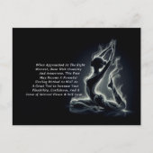 Yoga Reiki Instructeur One-Legged King Pigeon Pose Briefkaart (Voorkant)