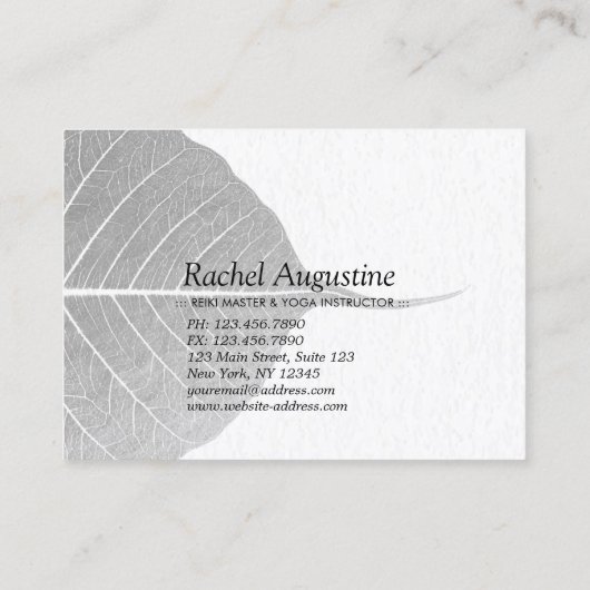 Yoga Reiki Instructeur One-Legged King Pigeon Pose Kortingskaartje (Achterkant)