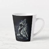 Yoga Reiki Instructeur One-Legged King Pigeon Pose Latte Mok (Rechts)