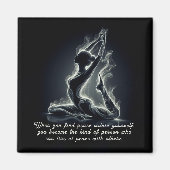 Yoga Reiki Instructeur One-Legged King Pigeon Pose Magneet (Voorkant)