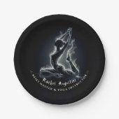 Yoga Reiki Instructeur One-Legged King Pigeon Pose Papieren Bordje (Voorkant)