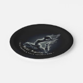 Yoga Reiki Instructeur One-Legged King Pigeon Pose Papieren Bordje (Gekanteld)