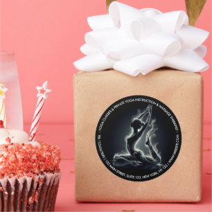 Yoga Reiki Instructeur One-Legged King Pigeon Pose Ronde Sticker