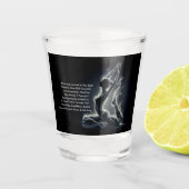 Yoga Reiki Instructeur One-Legged King Pigeon Pose Shot Glas (Voorkant)