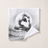 Yoga Reiki One-Legged King Pigeon Pose Waterverf Bad Handdoek (Wasdoekje)