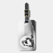 Yoga Reiki One-Legged King Pigeon Pose Waterverf Bagagelabel (Voorkant verticaal)