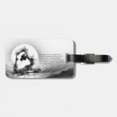 Yoga Reiki One-Legged King Pigeon Pose Waterverf Bagagelabel (Achterkant horizontaal)