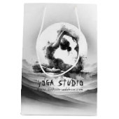 Yoga Reiki One-Legged King Pigeon Pose Waterverf Medium Cadeauzakje (Achterkant)