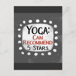 Yoga Review 5 sterren Briefkaart