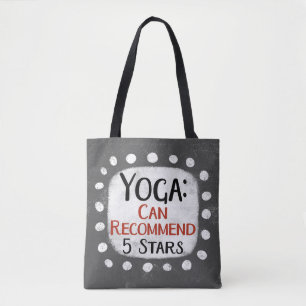 Yoga Review 5 sterren Canvas tas