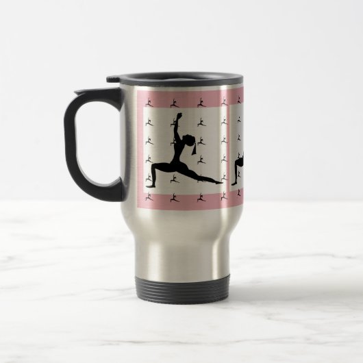 Yoga rose Conception Voyage/banlieue Mug : Café Mu (Gauche)