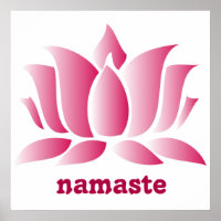 yoga roze lotus namaste