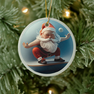 Yoga Santa Keramisch Ornament