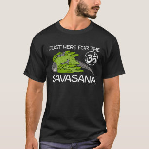 Yoga Savasana Parrot Dusky koppen Conure T-shirt