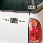 Yoga schildpadkat bumpersticker (Op Truck)