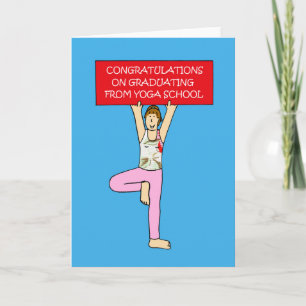 Yoga School Afstuderen van harte gefeliciteerd. Kaart