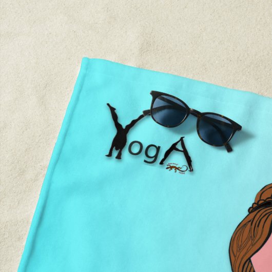 Yoga - Serviette de plage (En situation)