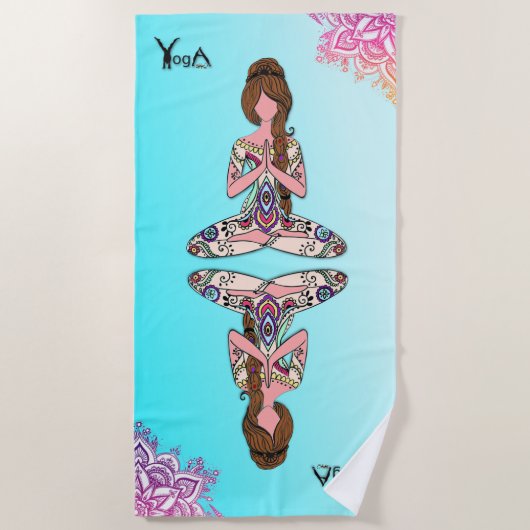 Yoga - Serviette de plage (Devant)