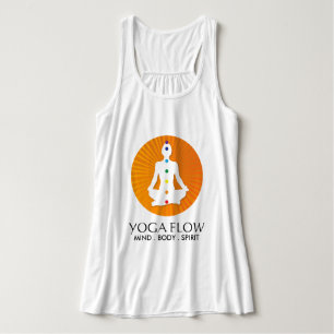 Yoga-Shirt met Chakra-kleuren Tanktop