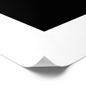 Yoga Silhouette Blanc Om Ohm Zen Poster Spirituel (Coin)