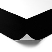 Yoga Silhouette Noir Om Ohm Zen Poster Spirituel (Coin)