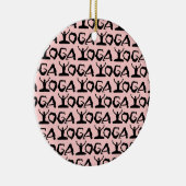Yoga Silhouettes Keramisch Ornament (Rechts)