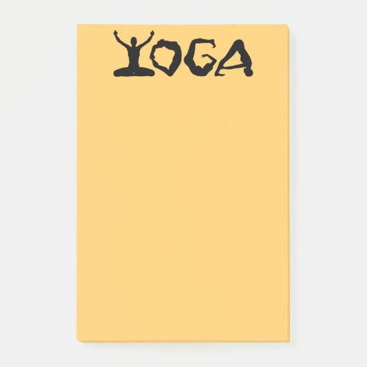 Yoga Silhouettes Post-it® Notes (Voorkant)