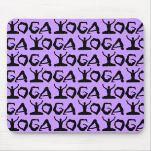 Yoga Silhouettes Tiled Muismat
