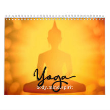 Yoga Silhouettes Wall Agenda