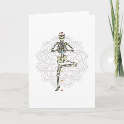 Yoga skeleton kaart (Voorkant)