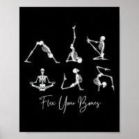 Yoga-skeletten Namaste Grappig Halloween Buig Je B