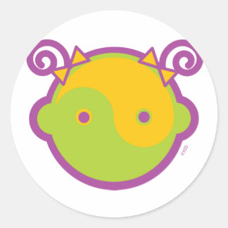 Yoga Speak Baby: Big Girl Yin-Yang Ronde Sticker