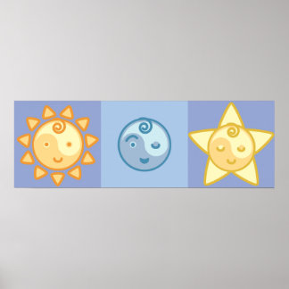 Yoga Speak Baby: De zon, de maan en de sterren Poster