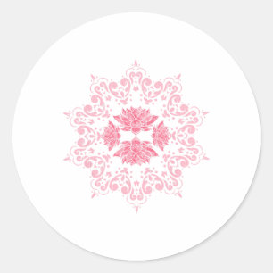 Yoga Spiritualiteit Yogi Pilates Lotus Bloem Manda Ronde Sticker
