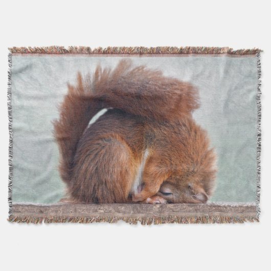 Yoga Squirrel Throw Blanket Deken (Voorkant)