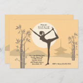 Yoga Stance Uitnodiging (Voorkant / Achterkant)