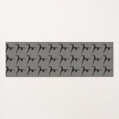 Yoga Standing Pose Silhouette Yogamat (Achterkant (horizontaal))